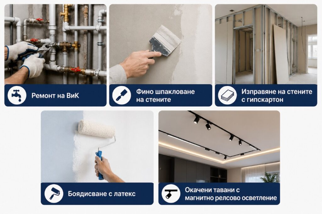 Цялостен ремонт на апартамент